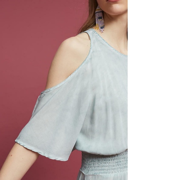 new Anthropologie Avenia Open-Shoulder Maxi Dress - Picture 3 of 7